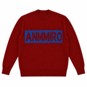 Men's long-sleeved jacquard top with a round neck + ANMMIRO